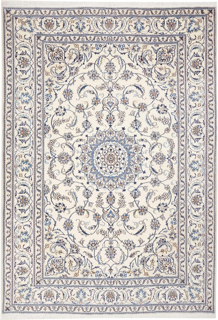 Nain Tappeto persiano 210x290 Beige (Iran) Annodato A Mano