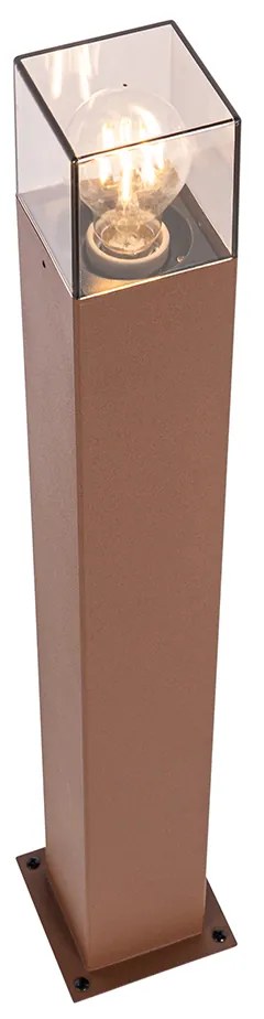 Lampada da terra da esterno industriale marrone ruggine 70 cm IP44 - Denmark