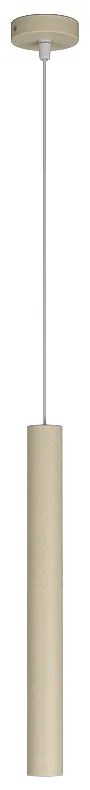 Sospensione Moderna Round Tube Metallo Sabbia 1 Luce Gu10