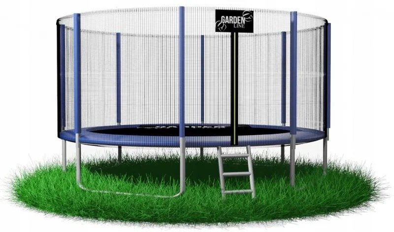 Trampolino per bambini 366 cm + rete di protezione + gradini 12FT