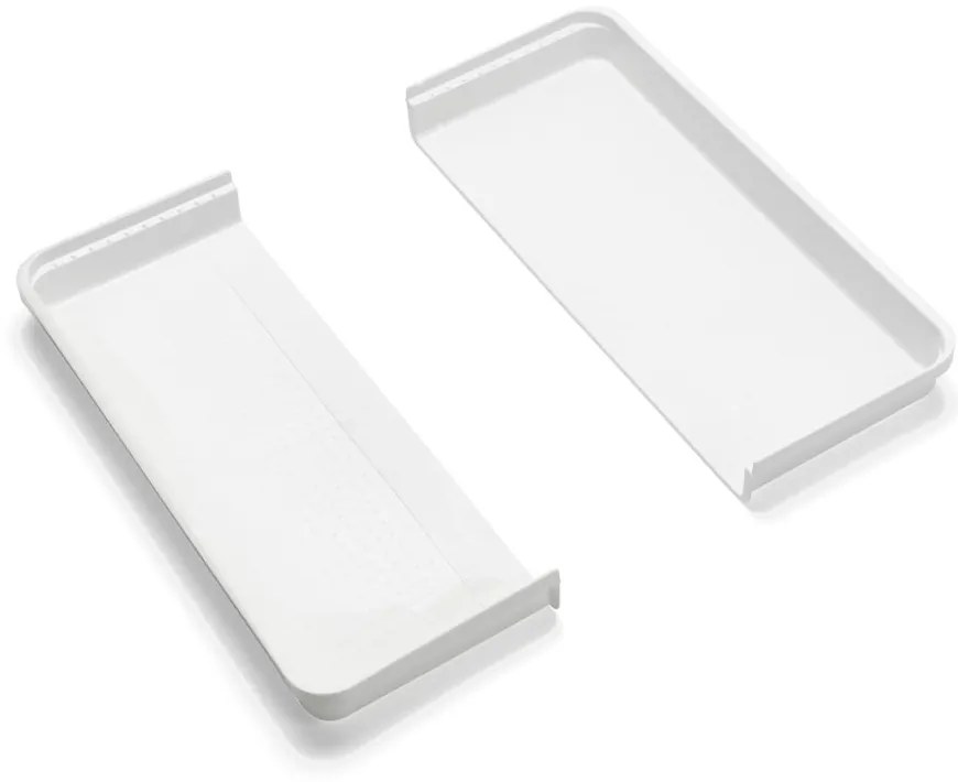 Credenza in plastica grigia e bianca per cassetto 58,5 x 41,5 cm - Addis