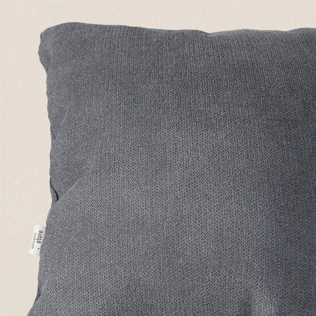 Destiny cuscino disponibile in diversi colori realizzato in tessuto morbido impermeabile T02 grigio