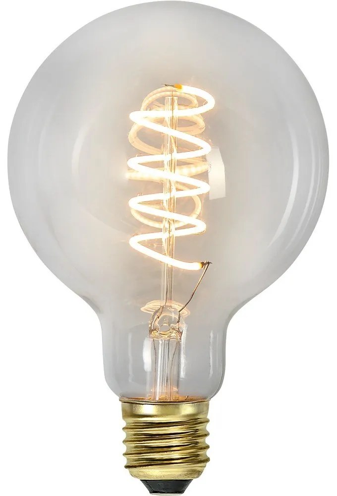 Lampadina LED calda a filamento dimmerabile E27, 4 W Spiral Filament - Star Trading