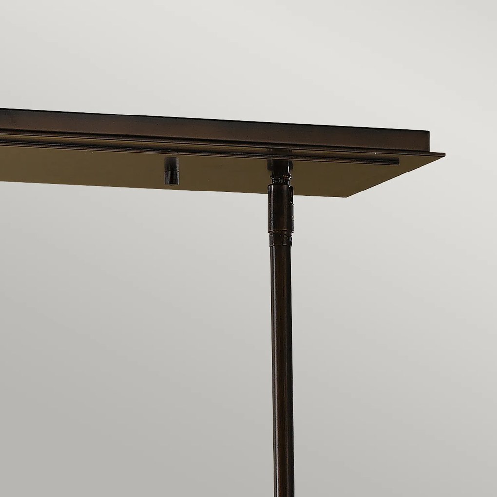 Lampadario Contemporaneo Remy Metallo Bronzo Antico Oro 4 Luci E27