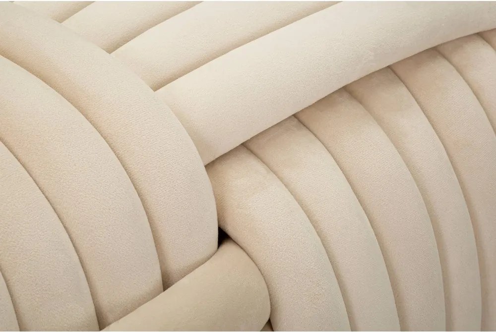 Panchina in velluto crema Softy - Mauro Ferretti