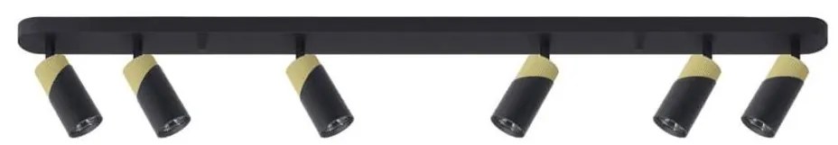 Faretto NEO 6xGU10/8W/230V nero/oro