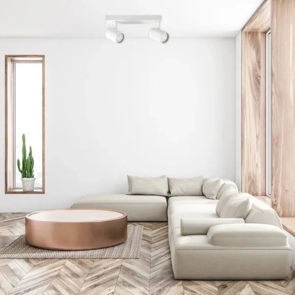 Faretto LYNX 2xGU10/10W/230V bianco