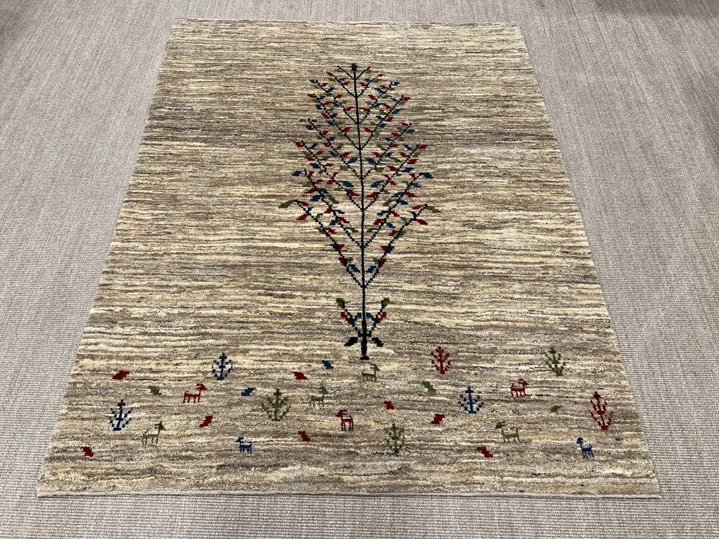 Gabbeh Tappeto persiano 220x170 Beige (Iran) Annodato A Mano