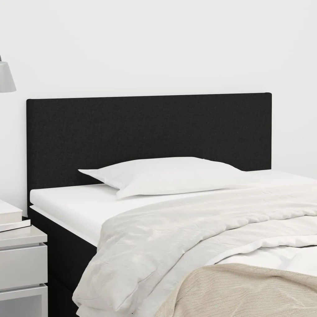 Testiera Nera 100x5x78/88 Cm İn Tessuto /