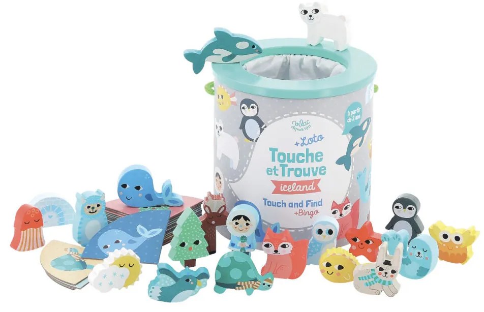 Vilac - Tocca e trova, gioco in legno - Iceland