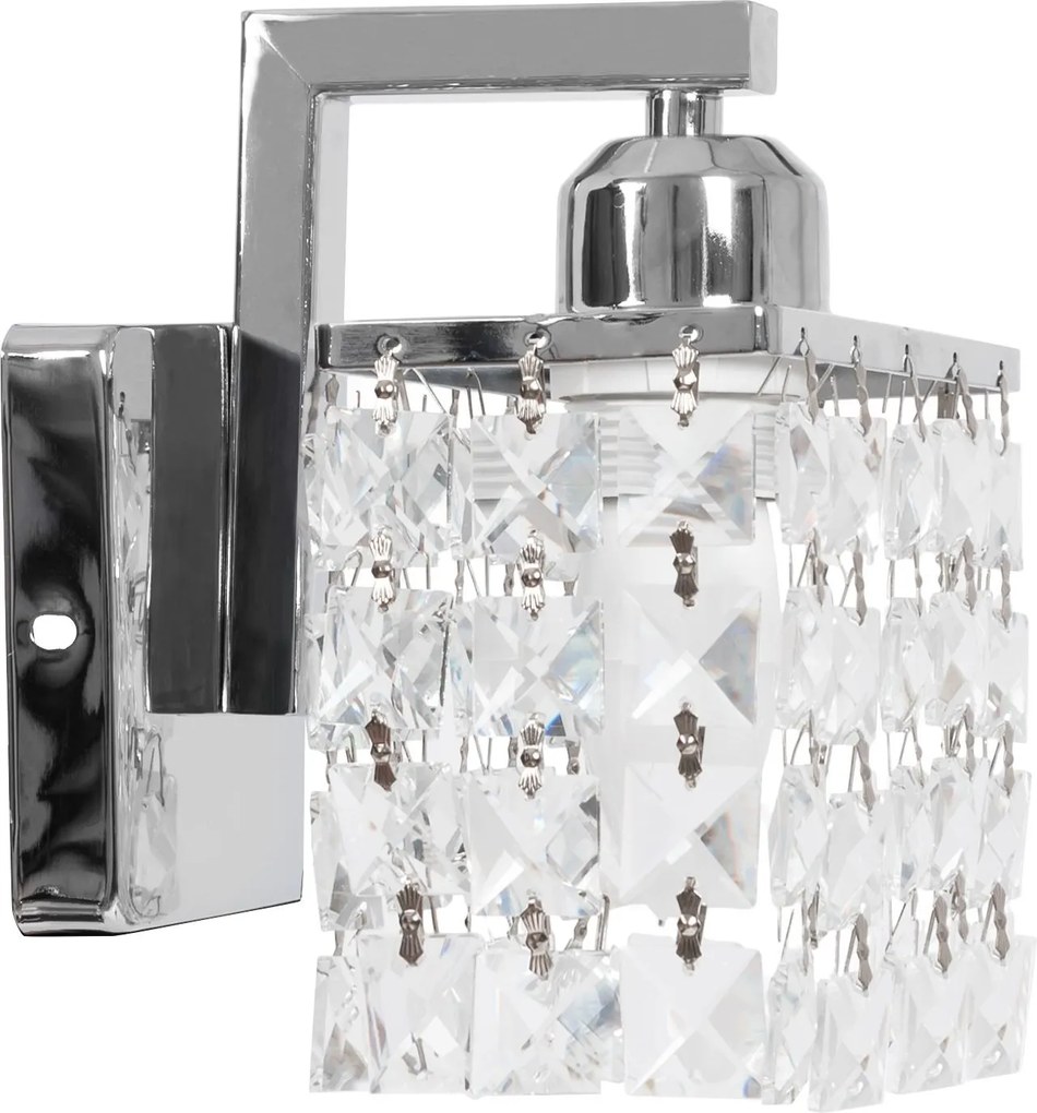 Lampada da parete in metallo cristallo APP543-1W  CROMO