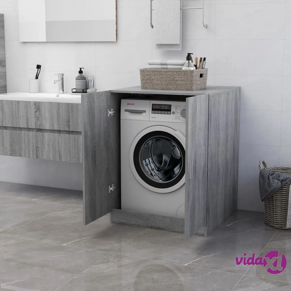 vidaXL Mobile per Lavatrice Grigio Sonoma 71x71,5x91,5 cm