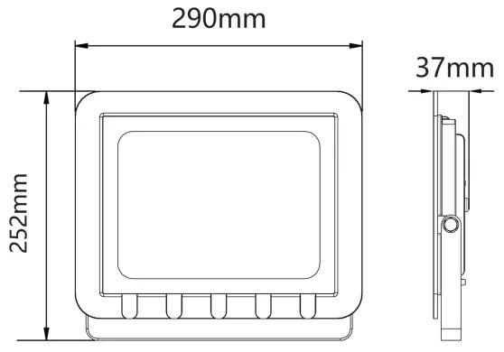 Riflettore LED da esterno LED/100W/230V 6500K IP65