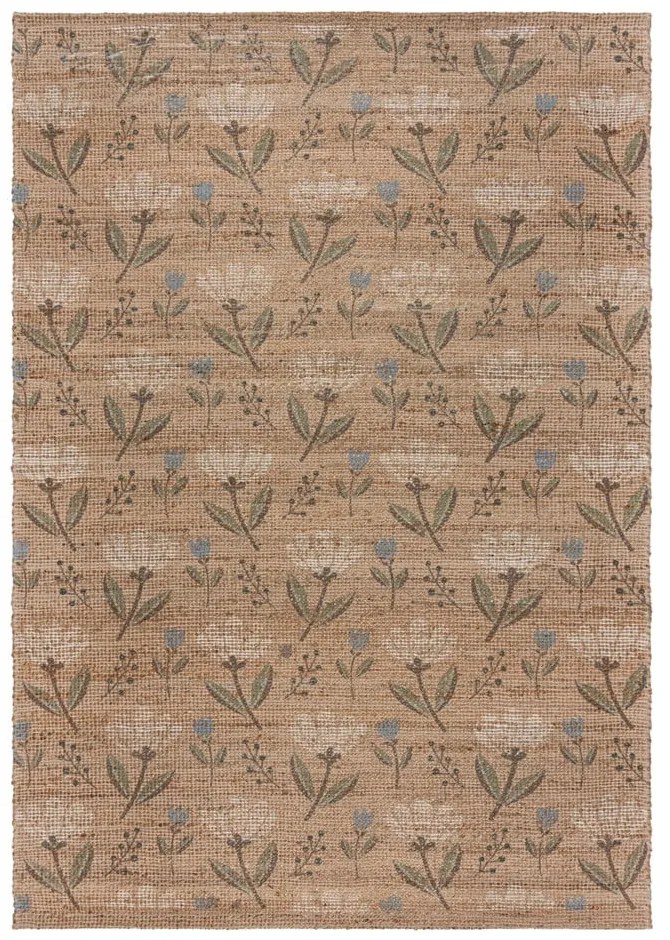 Tappeto di colore naturale in misto iuta tessuto a mano 160x230 cm Arriana – Flair Rugs
