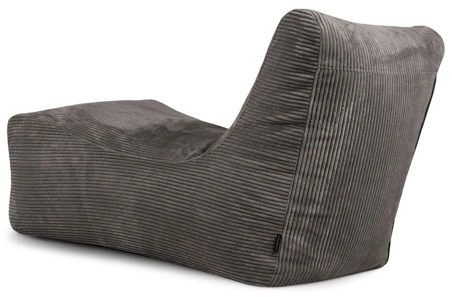 Puof a sacco color menta con rivestimento in velluto a coste Lounge – SLOWDOWN