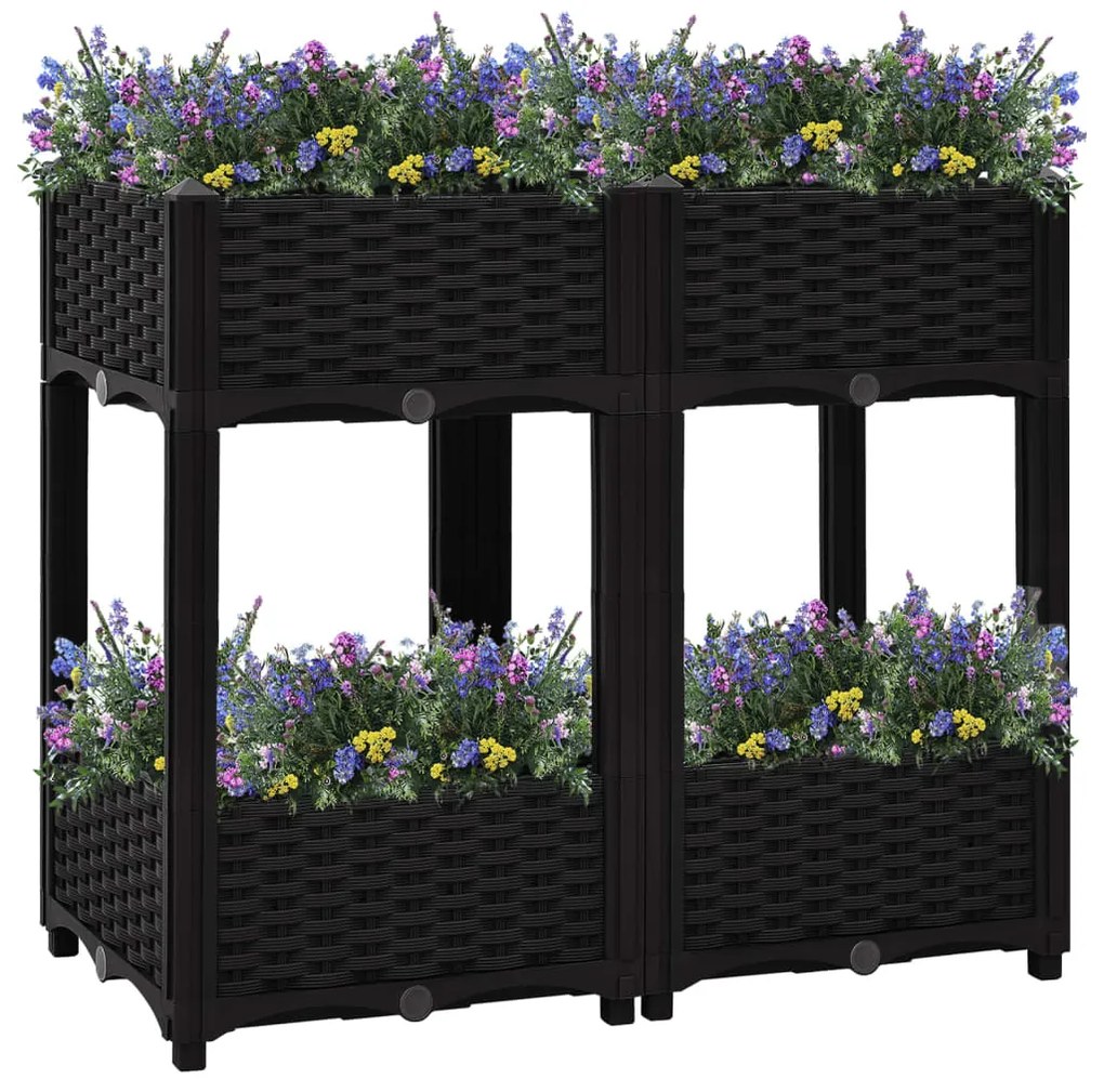 Fioriera Rialzata 80x40x71 Cm İn Polipropilene /