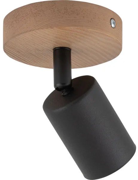 Faretto TOP WOOD 1xGU10/10W/230V nero/legno