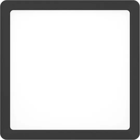 Eglo 901374-LED RGBW Plafoniera dimmerabile fumé FUEVA-Z LED/10,5W/230V 22x22cm IP44 nero