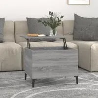 Tavolino Salotto Grigio Sonoma 60x44,5x45 cm Legno Multistrato 819578