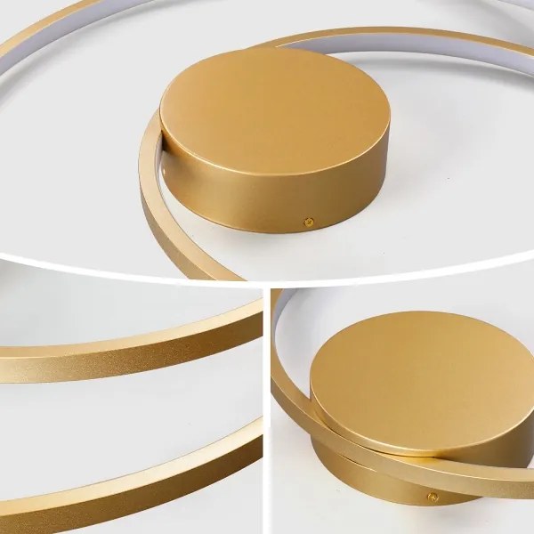 Brilagi - plafoniera LED dimmerabile TWISTER LED/48W/230V Ø 50 cm dorata +DO