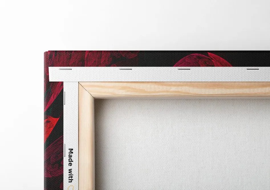 Quadro su tela – Foglie pastello astratte