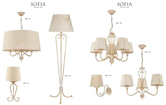 Jupiter 1594 - SI L EC - Lampada da tavolo SOFIA E27/60W