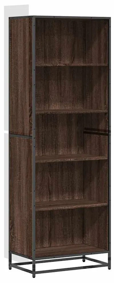 Libreria rovere marrone 60x35x170,5 cm in truciolato