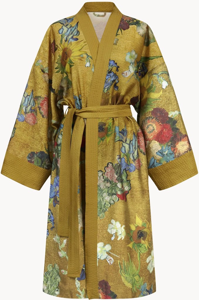 Accappatoio kimono in lyocell Partout des Fleurs