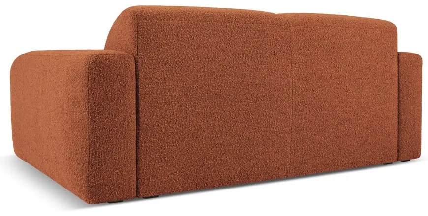 Divano in tessuto bouclé marrone 170 cm Molino - Micadoni Home
