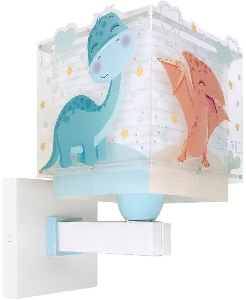 Dalber 63459 - Lampada da parete per bambini BABY DINOS 1xE27/15W/230V multicolore