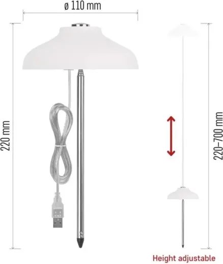Lampada LED da interno per la coltivazione di piante GROW LED/5W/5V