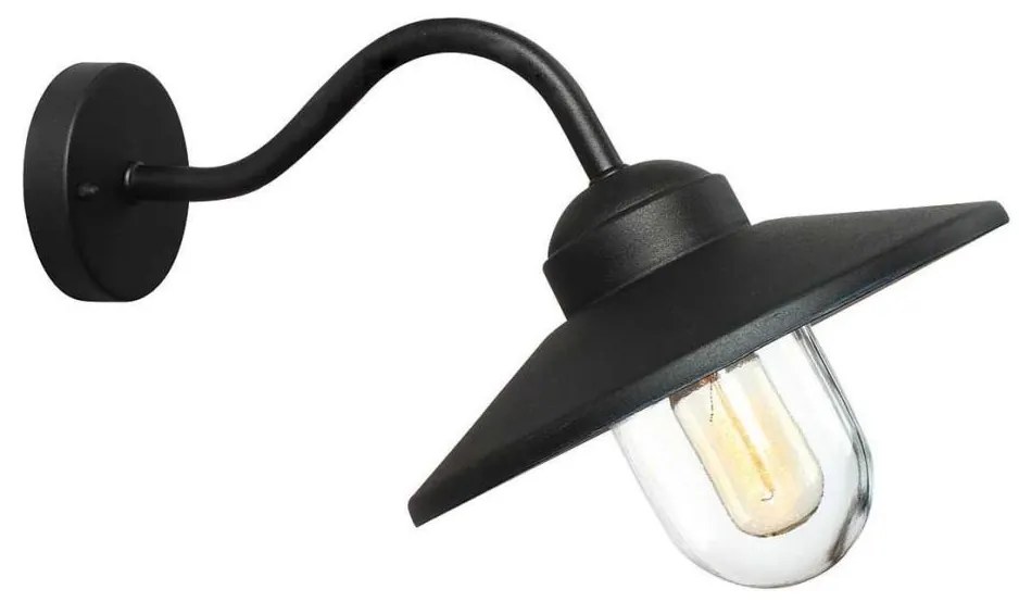Elstead KLAMPENBORG-BK- Lampada da esterno KLAMPENBORG 1xE27/60W/230V IP44 nera