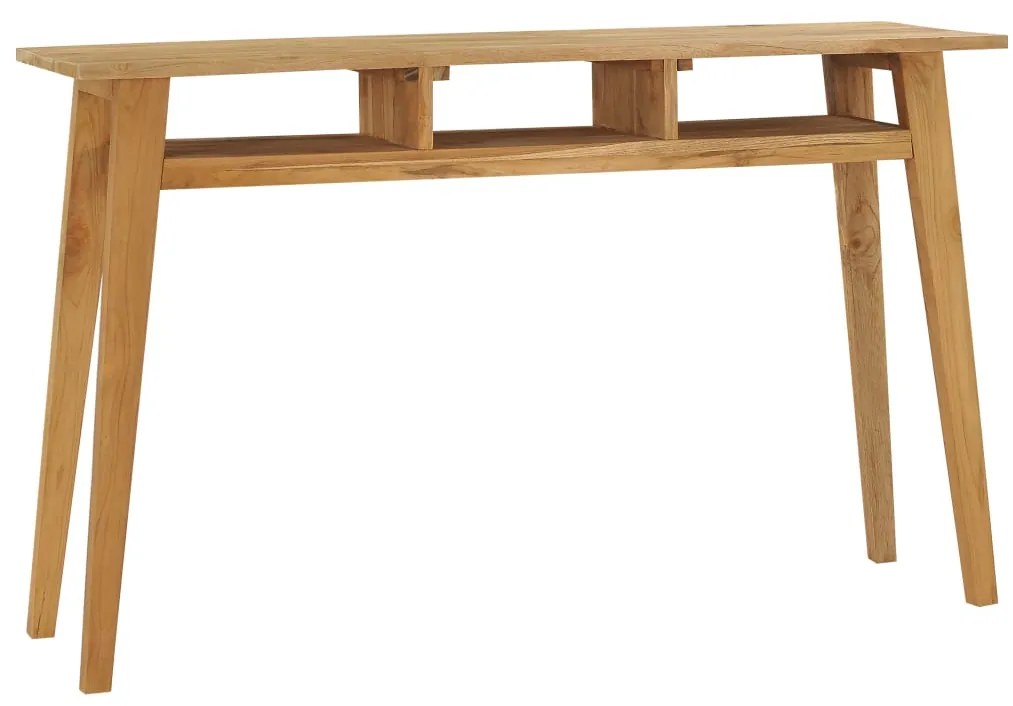 Tavolo consolle 120x35x75 cm in legno massello di teak