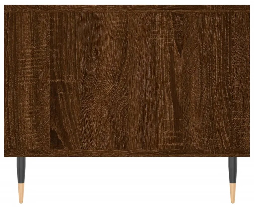 Tavolino Salotto Rovere Marrone 102x50x40 cm Legno Multistrato