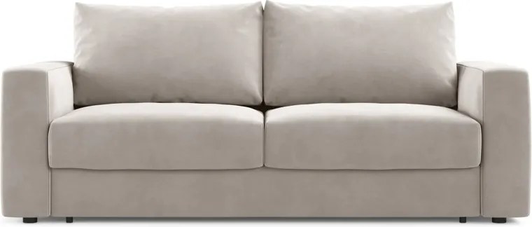 Divano letto Grena 3 posti con contenitore in velluto – 205×100×90 cm