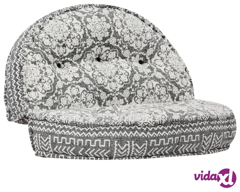vidaXL Pouf 100x20 cm in Tessuto Grigio Chiaro