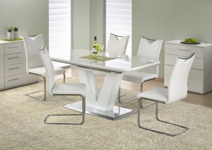 Mistral L160-220 cm L160-220 cm + 6 sedie K224 bianco