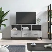 Mobile Porta TV Grigio Cemento 102x36x50 cm Legno Multistratocod mxl 127955