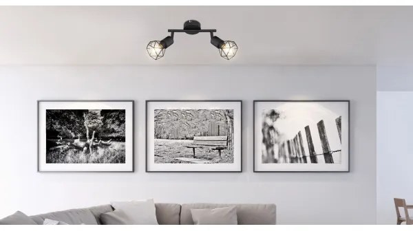 Globo - Faretto LED XARA 2xE14/6W/230V nero