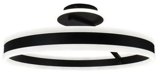 Lampadario a plafone LED dimmerabile LED/86W/230V 3000-6500K nero + telecomando