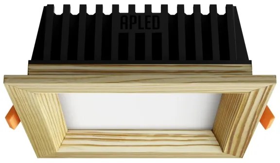 APLED -Lampada LED SQUARE WOODLINE LED/6W/230V 4000K 12x12 cm pino legno solido