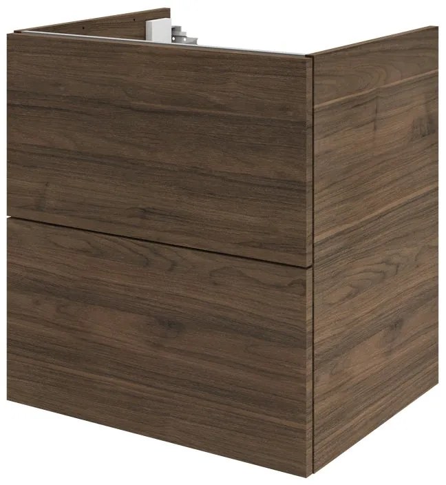 Mobile da bagno sotto lavabo Neo lucido L 60 x H 64 x P 48 cm 2 cassetti, lavabo non incluso