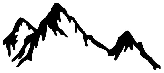 Decorazione da parete 37x70 cm montagne