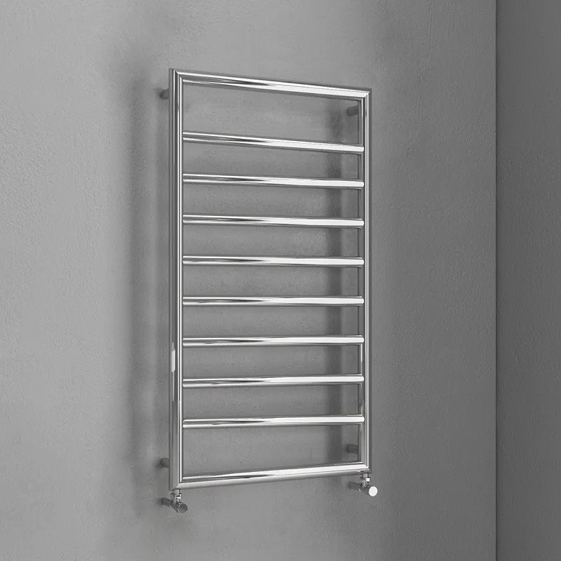 Kamalu - scalda salviette bagno 900x500mm cromato interasse 462 mm kam-d7009c