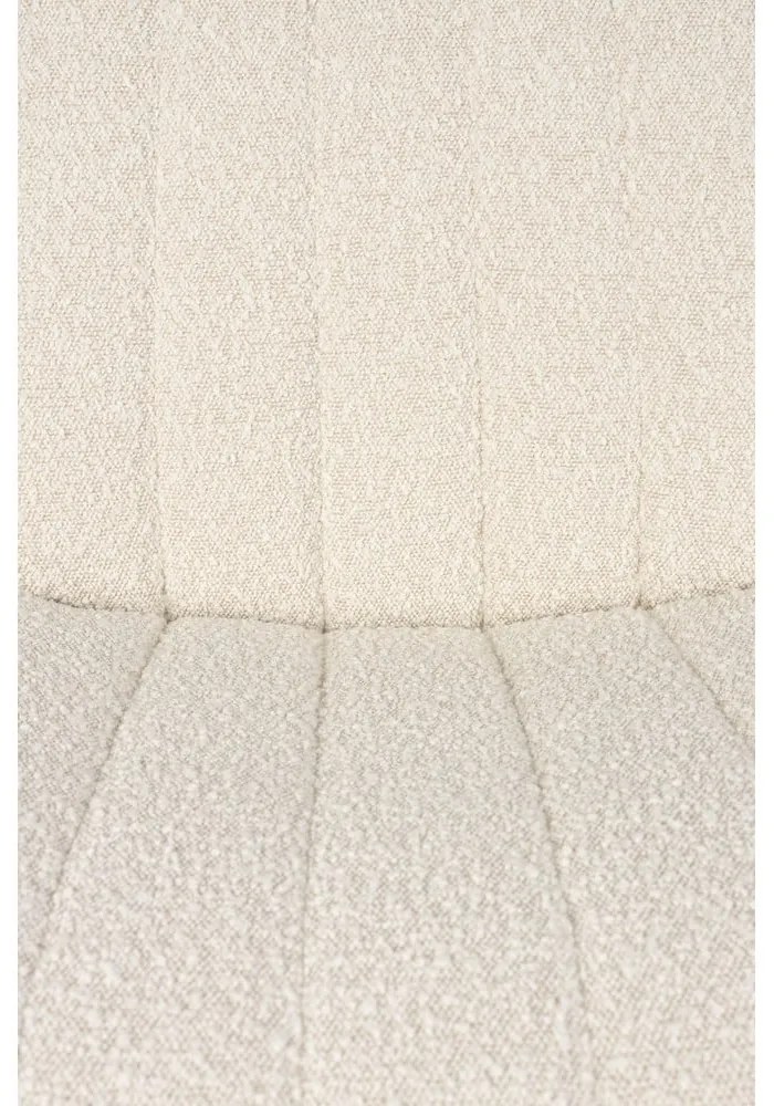 Poltrona bianca in tessuto bouclé Jax - White Label