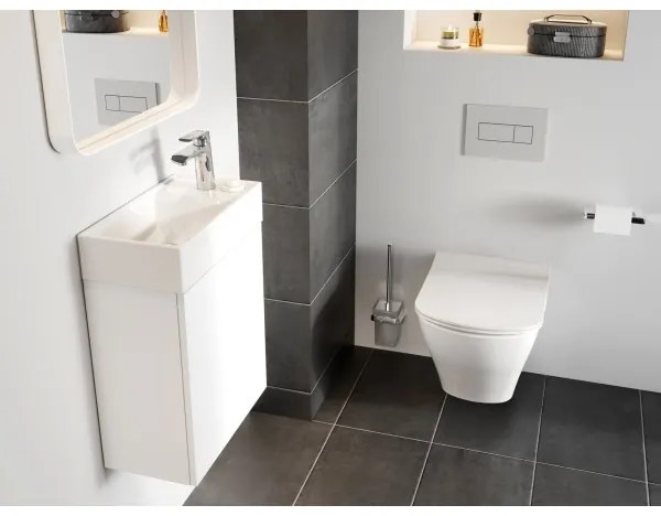 Ravak XJX01240000 - Lavabo da appoggio VEDA SLIM 40x22 cm ceramica/bianco