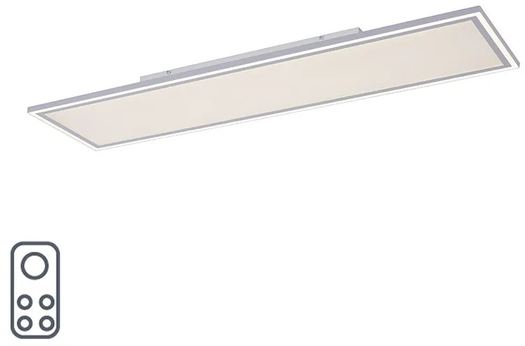 Plafoniera bianca 121 cm con LED incluso 2700 - 5000K - Luntani