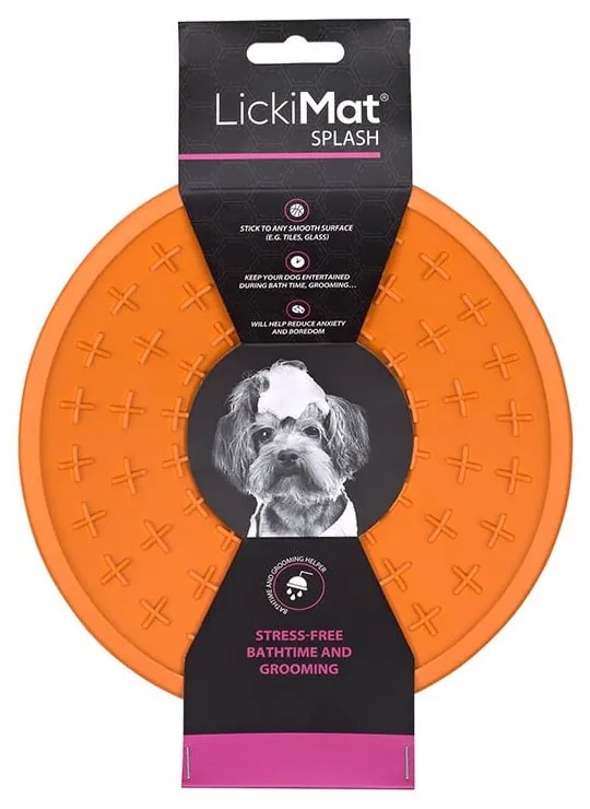 Leccapiedi per il bagno Splash Orange - LickiMat