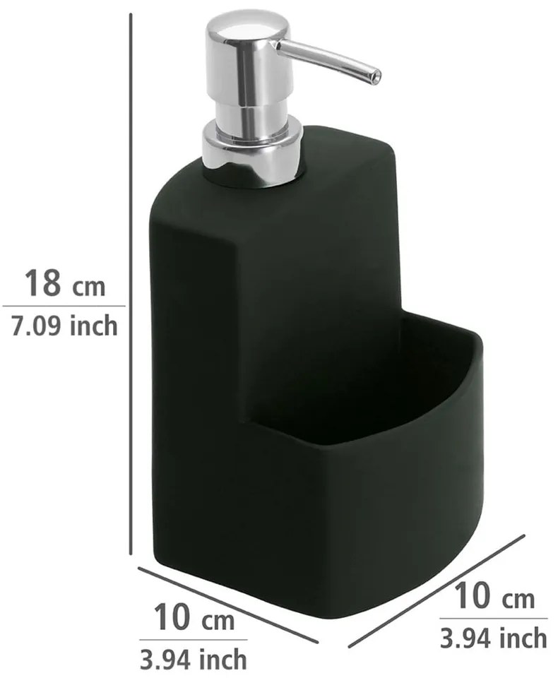 Distributore di sapone liquido nero Festival - Wenko