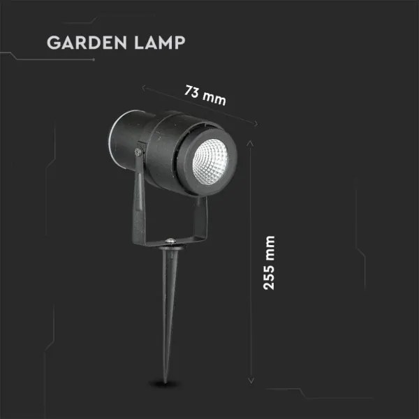 Lampada LED da esterno LED/12W/100-240V IP65 nero - vetro verde